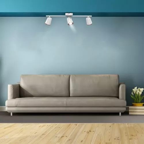 Lampă de perete LED cu 3 reflectoare de 6W fiecare corp alb Lumină caldă | V-TAC