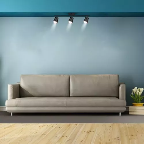 Lampă de perete LED cu 3 reflectoare de 6W fiecare corp negru Lumină neutră | V-TAC