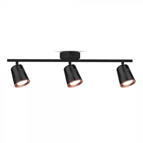 Lampă de perete LED cu 3 reflectoare de 6W fiecare corp negru Lumină neutră | V-TAC