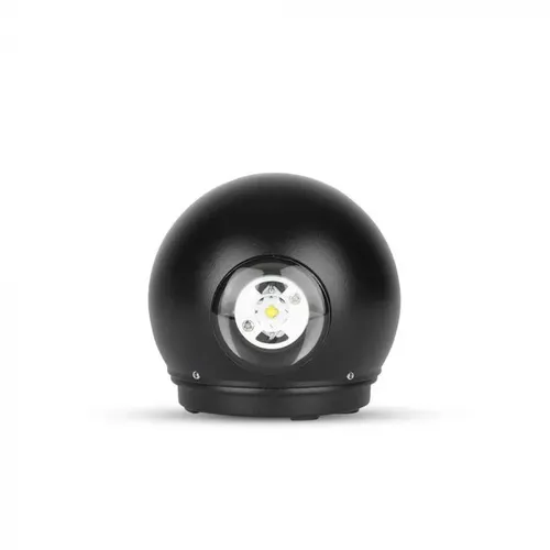 Lampă LED 6W Rotundă cu Corp Negru IP65 4000K | V-TAC