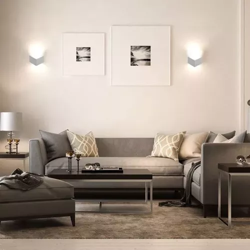Lampă LED de perete 3W cu CIP Bridgelux Corp Alb 4000K | V-TAC
