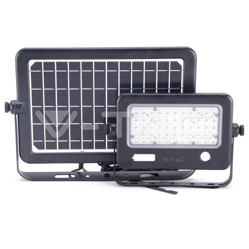 Proiector LED 10W Solar Detașabil Corp Negru 4000K