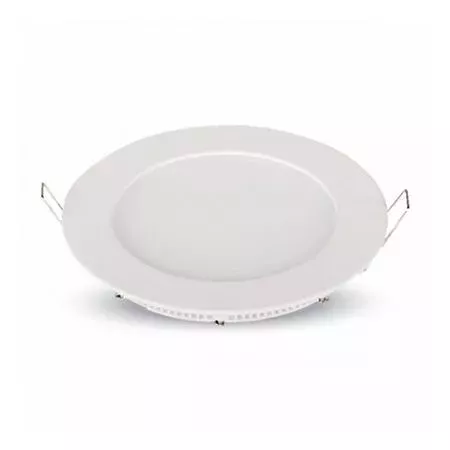 12W Panou LED, Premium - Rotund, Alb cald | V-TAC