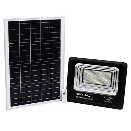 Panou solar cu proiector LED 50W, 6000K