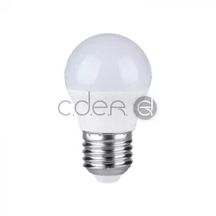 Bec LED - 5.5W E27 G45 Lumină Rece 3buc./pachet | V-TAC