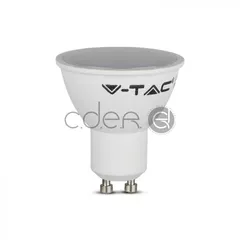 Bec LED 5W GU10 SMD Plastic Alb Alb Rece 3buc/set | V-TAC
