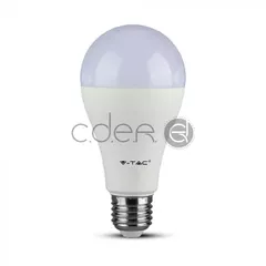 Bec LED 9W E27 A60 Thermoplastic Alb Rece | V-TAC