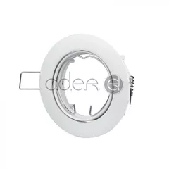 Carcasă albă pentru spoturi LED GU10, Rotundă | V-TAC