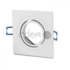 Carcasă albă pentru spoturi LED GU10, Pătrată | V-TAC