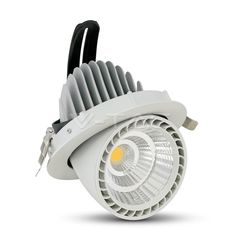 33W Spot LED Zoom Fitting Rotund Alb natural