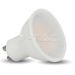 Spot LED - 5W GU10 SMD, Plastic 320Lm, Alb cald 110°