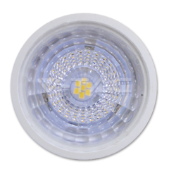 Spot LED - 7W GU10, din plastic, cu obiectiv, Alb natural 110°