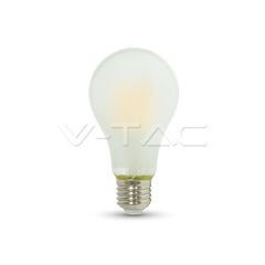 Bec LED - 8W Filament E27 A67 Mat Alb natural