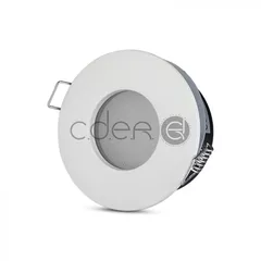 Carcasă albă pentru spoturi LED GU10, Rotundă, IP54 | V-TAC
