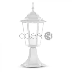 Lampa de gradina E27 30cm Alb mat | V-TAC