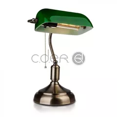 Lampă de masă cu comutator E27 Verde | V-TAC