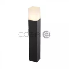 Lampă de grădină GU10 Corp Rotund Aluminiu Negru Black 80x80x500mm IP54 | V-TAC