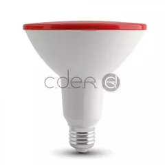Bec LED - 15W PAR38 E27 Roșu | V-TAC