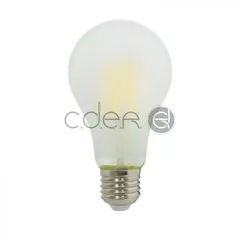 Bec LED - 6W Filament E27 A60 Aspect înghețat Alb cald | V-TAC